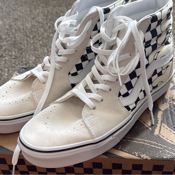 Vans Other - Vans Flame Checkered High-Tops Sk8 Hi